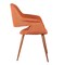 Armen Living Phoebe Mid-Century Dining Chair in Walnut Finish and Orange Fabric LCPHSIWAOR - alternate 2